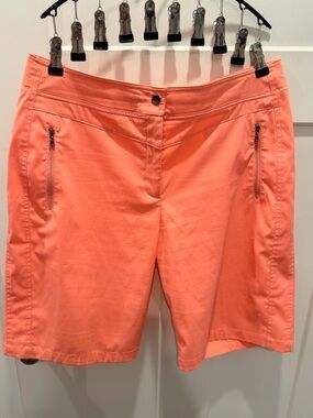 Tail Tech Performance Coral Golf Bermuda Shorts 14 Stretch Resort Activewear